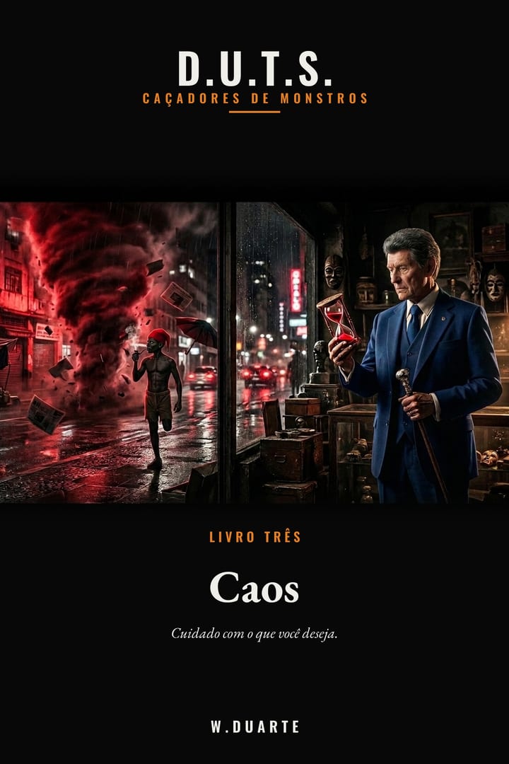 Capa do livro D.U.T.S. · Livro Três — Caos